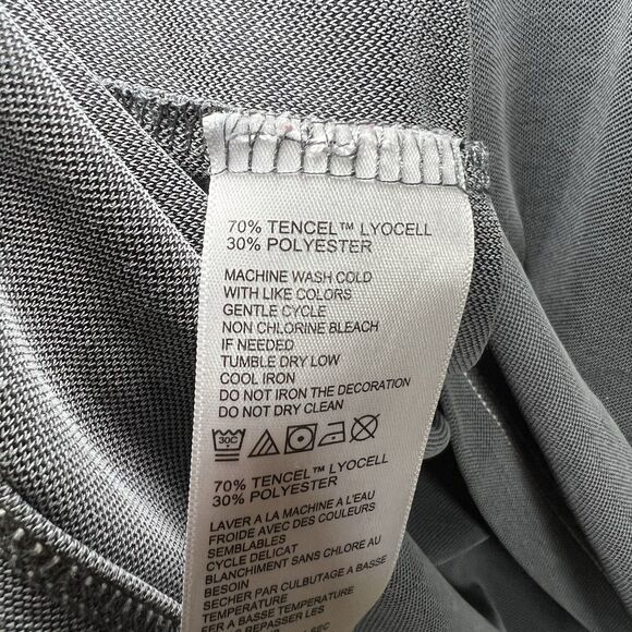 Tommy Bahama Long Sleeve Polo Shirt Mens Size XXL 2XL Gray Tencel Poly Blend EUC - Picture 8 of 11